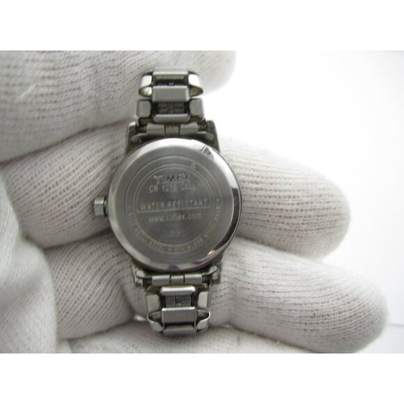 Women Timex Indiglo Quartz 30m WR Analog 25mm Round Watch (H904) "New Battery" - Picture 4 of 11